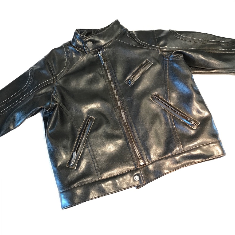 Kenneth Cole Childs Faux Leather Jacket